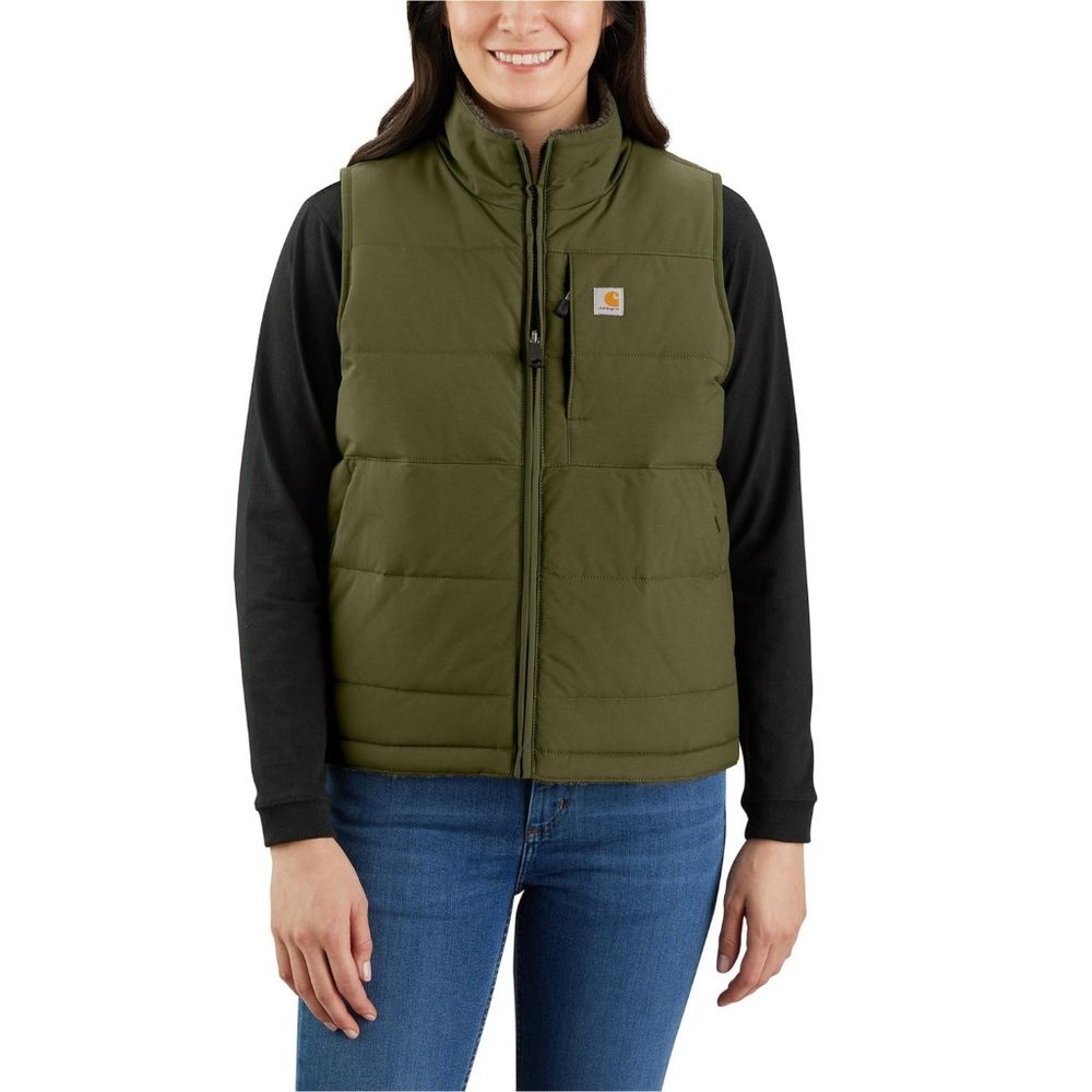 NWT Carhartt 105607 Montana Reversible Relaxed Fit Vest - Insulated Basil 563sn - Picture 2 of 2